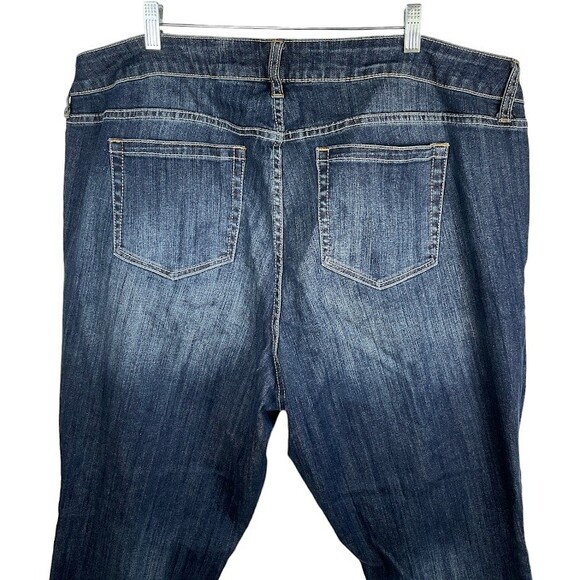Torrid Jeans Premium Womens Sz 22 Boyfriend Stretch Medium Wash Blue High Rise - Picture 4 of 11